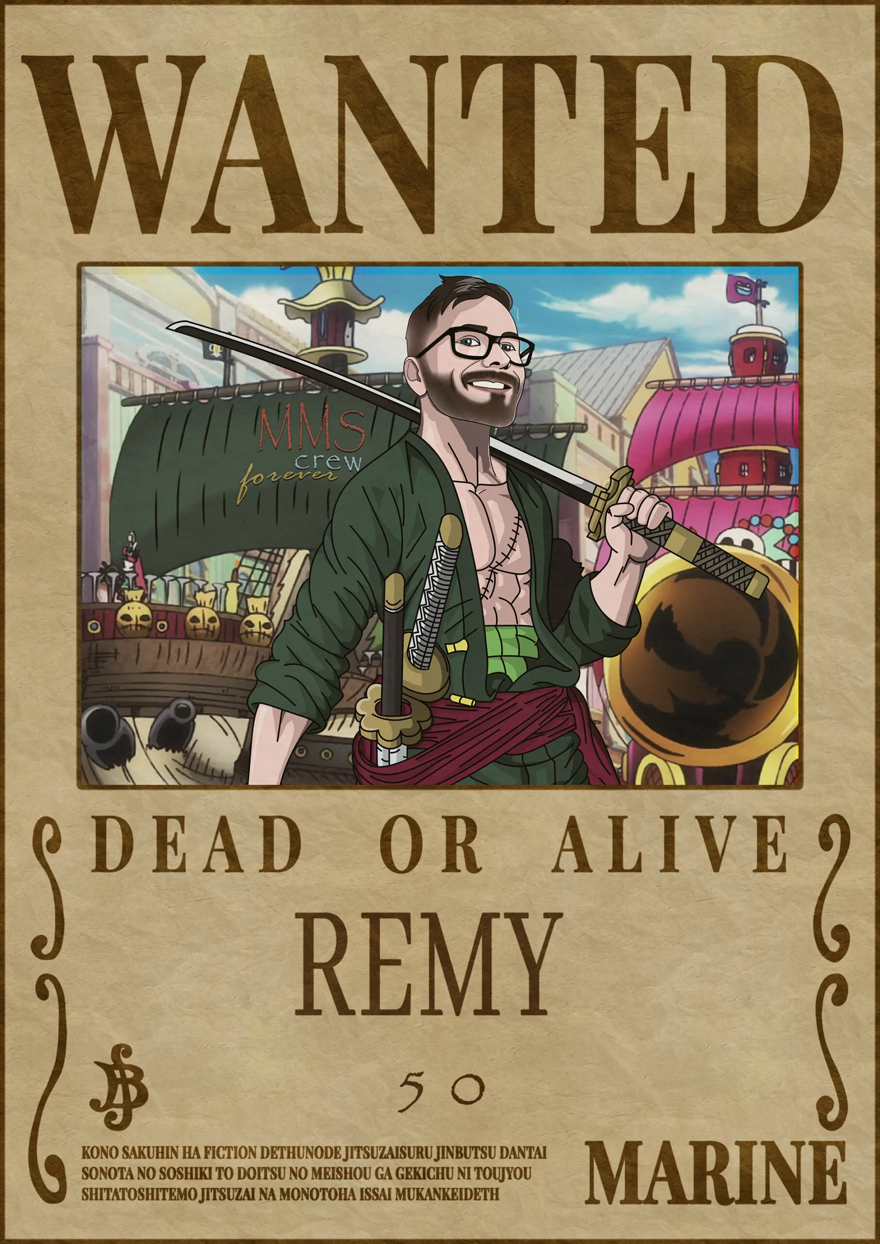 Custom One Piece Wanted Poster from photo | Custom Pirate Wanted Poster -  Utoon Custom Portraits From Photos